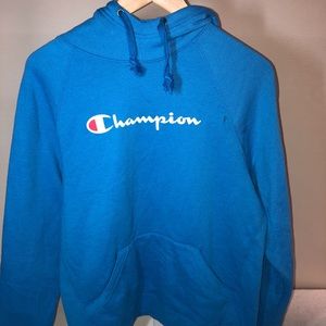 Champion’s Blue Women’s Fleece pullover hoodie